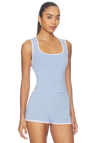 SNDYS Anika Knit Top in Baby Blue. Size XXS. Also