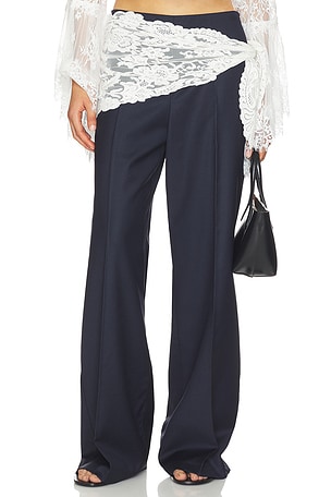 Fiora Tropical Wool Pants Sea
