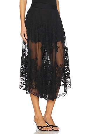 Sea Arielle Lace Flared Pant in Black