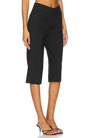 Sea Elisa Tropical Wool Capri Pant in Black. Size 8. Also
