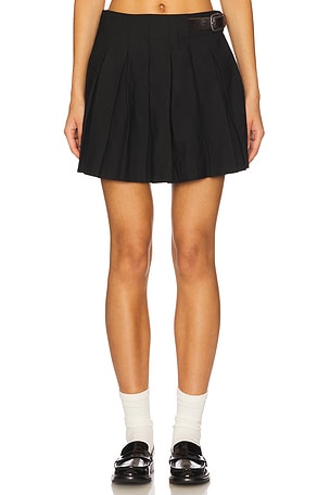 Adeline Belted Mini Skirt Sea