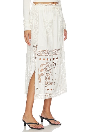 Gardener Embroided Skirt Sea