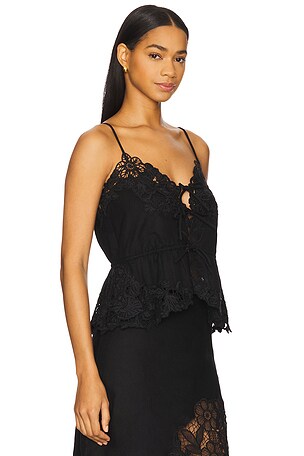 Katharine Embroidery Slip Top Sea
