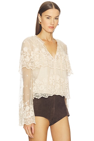 Sea Bronte Longsleeve Top in Blush. Size XXS. Also