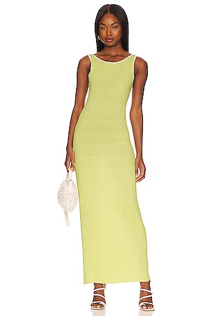 Seafolly Coral Knit Dress in Celery | REVOLVE