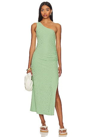 Second Wave One Shoulder Midi Dress Seafolly
