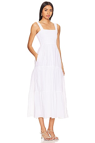 Seafolly Faithful Midi Dress in White. Size M. Also