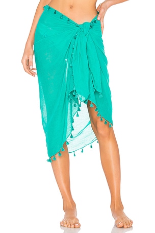 Seafolly Cotton Gauze Sarong in Vivid Green REVOLVE