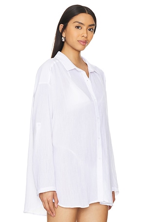 Seafolly Classic Beach Shirt in White