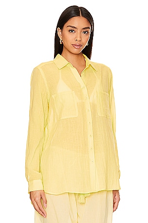 Seafolly Breeze Beach Shirt in Yellow