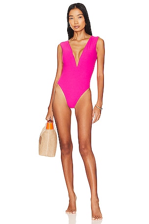 Coco Beach Terry Cap Sleeve V Wire One Piece Seafolly