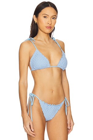 Seafolly Slide Tri Top in Baby Blue