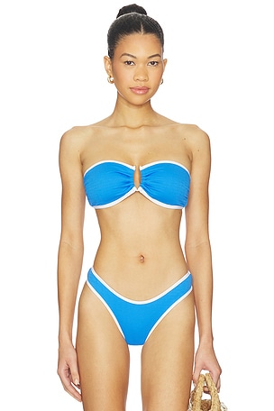 HAUT DE MAILLOT DE BAIN BANDEAU AVEC ANNEAU DEVANT RING FRONT BANDEAU BIKINI TOP Seafolly
