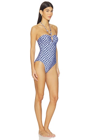 Seafolly Marseille Ring Front One Piece in Blue