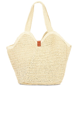 Seafolly SAC FOURRE-TOUT TRESSÉ MIRAGE en Beige