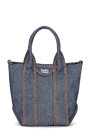See By Chloe Laetizia Mini Tote Crossbody in Denim | REVOLVE