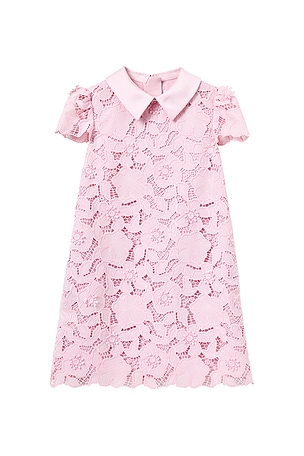 Kids Flower Lace Dress self-portrait