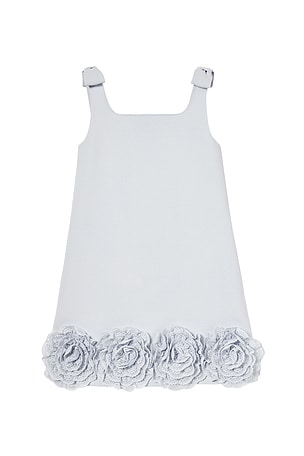 Kids Crepe Flower Dress self-portrait