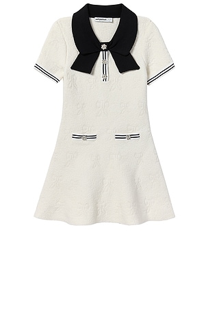 Kids Jacquard Knit Dress self-portrait