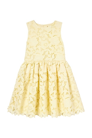 Kids Sleeveless Lace Dress self-portrait