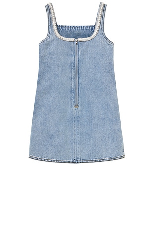 self-portrait Kids Denim Dress in Blue