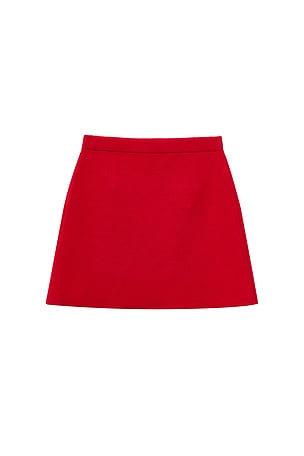 self-portrait Kids Flower Trim Cotton Skirt in Red. Size 7/8. Also