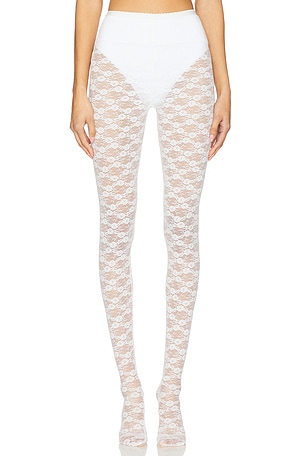 x Christopher Kane Lace Tights self-portrait