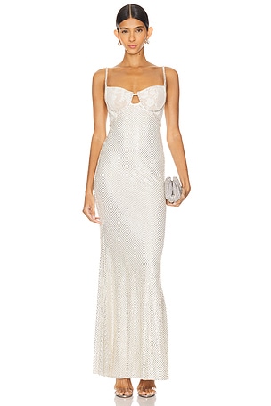 Rhinestone Maxi Dressself-portrait$725