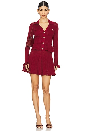Knit Mini Dress self-portrait