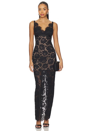 Floral Lace Maxi Dress self-portrait