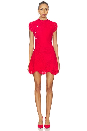 Fine Lace Mini Dress self-portrait