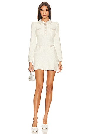 Knit Pearl Mini Dressself-portrait$585