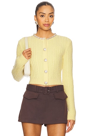 Alpaca Cardigan self-portrait