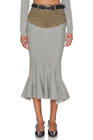 JUPE MIDI SKIRT self-portrait