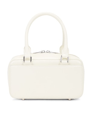 self-portrait Leather Mini Tote Bag in Cream