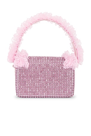 self-portrait x Christopher Kane Crystal Lace Detail Bag in Pink