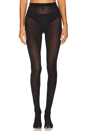 Metallic Striped Tights Stems