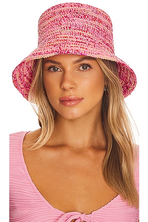 SENSI STUDIO The Traveler Lampshade Hat in Multicolor Pinnk  display picture 2