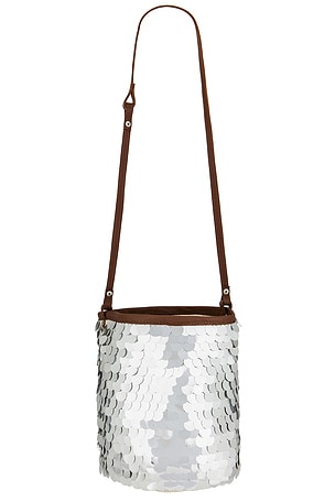 SENSI STUDIO Viajero Sequin Bag in Brown