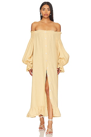 Caroline constas bardot maxi hot sale dress