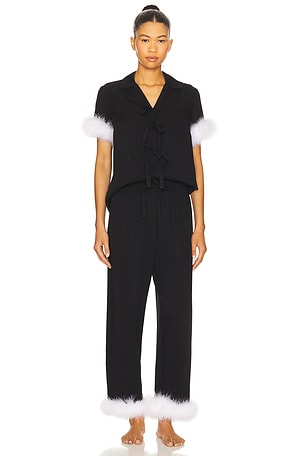 Sleeper Ponyo Pajama Set With Detachable Feathers in Black. Size XS. Also