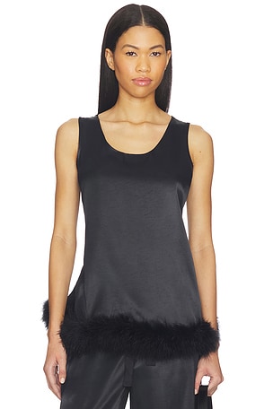 Bisou Bisou Top With Feathers Sleeper