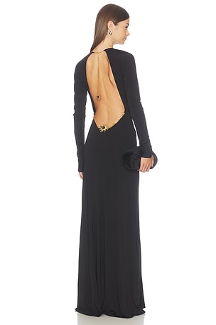 Rhea Long Sleeve Backless Gown SIDERA