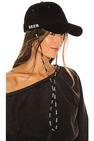 SEROYA Cotton Twill Cap in Black | REVOLVE