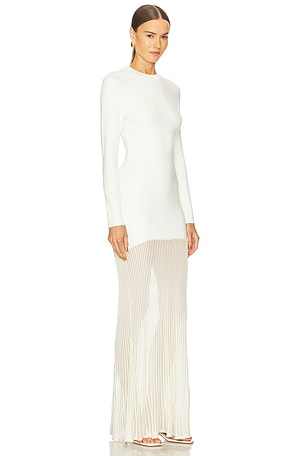 SEROYA Serenade Knit Maxi Dress in Cream