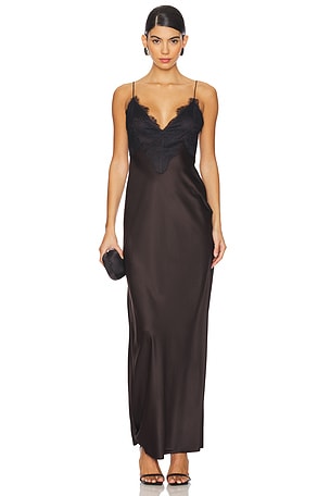 Grenache Satin Maxi Dress SER.O.YA