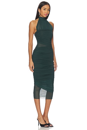 SEROYA Esmee Dress in Dark Green