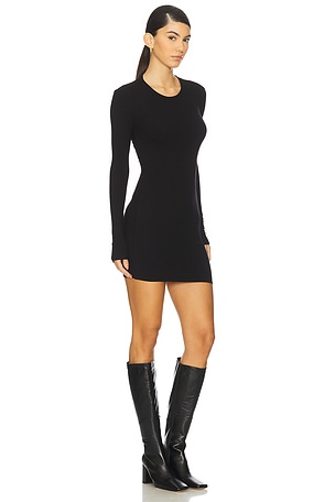 SEROYA Lauren Mini Dress in Black