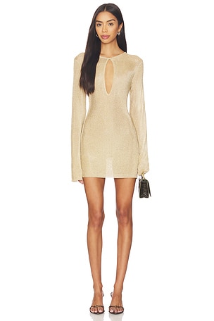 Emeri Metallic Knit Mini Dress SEROYA