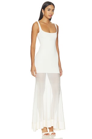 SEROYA Inga Knit Dress in Ivory